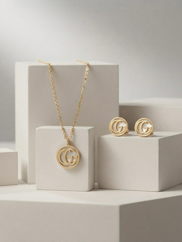 Gold Plated Luxe Pearl Neckset for Women