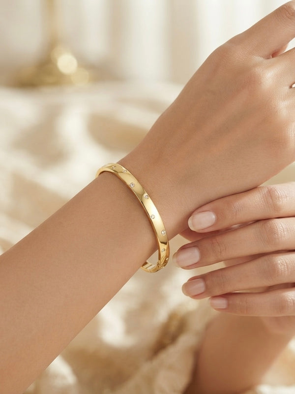 Gold Plated Classic Designer Kada for Women