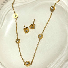 Amaura Diamond Sparkle Gold Set “Golden Shimmer & Stones”