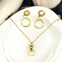 Amaura Diamond Sparkle Gold Set “Golden Shimmer & Stones”