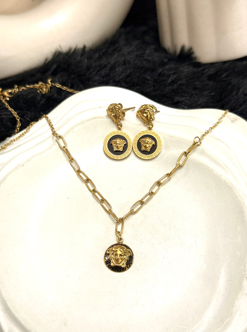 Amaura Noir & Gold Contrast Set “Black Tie Gold Set”