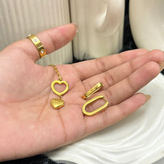 Amaura Sunshine Bold Necklace Set “Golden Bold Statement”