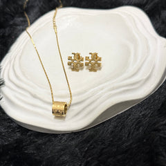 Amaura Nectar Gold Necklace Set “Liquid Gold Statement”