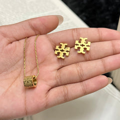 Amaura Nectar Gold Necklace Set “Liquid Gold Statement”