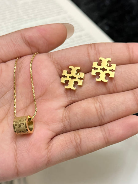 Amaura Nectar Gold Necklace Set “Liquid Gold Statement”