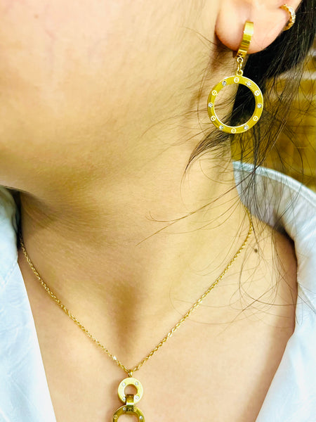 Amaura Diamond Sparkle Gold Set “Golden Shimmer & Stones”