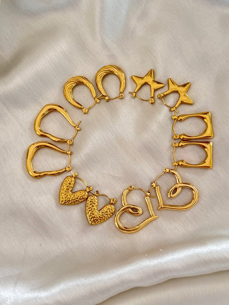 Hoop Earrings (Sets Of 6)