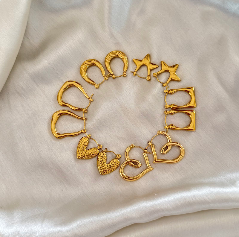 Hoop Earrings (Sets Of 6)