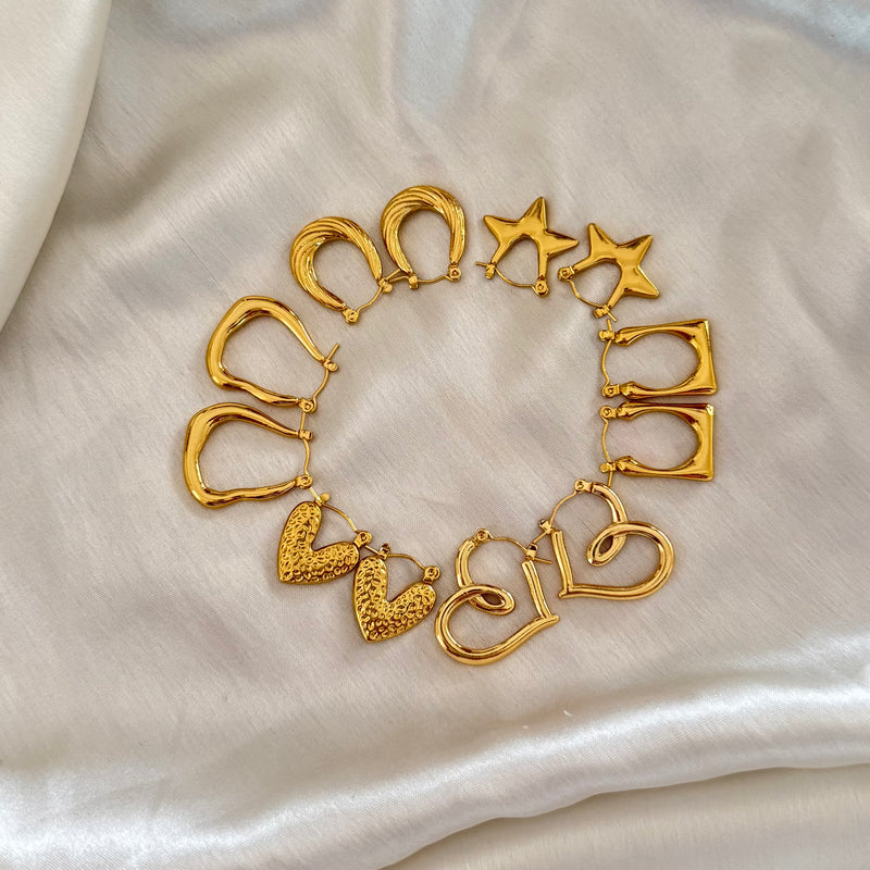 Hoop Earrings (Sets Of 6)