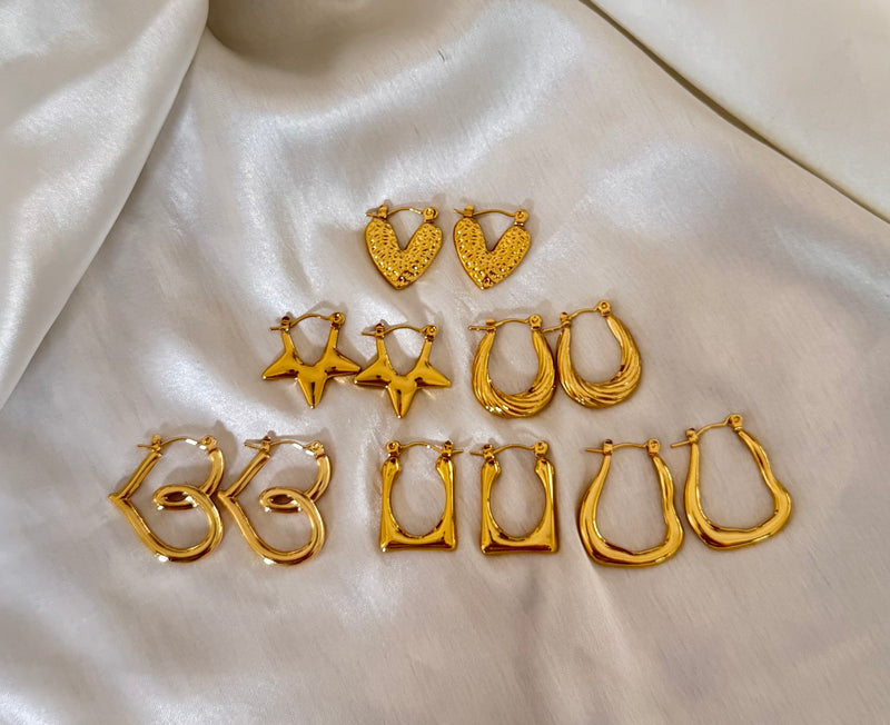 Hoop Earrings (Sets Of 6)