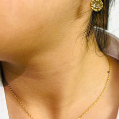 Amaura Lustrous Light Gold Set “Golden Radiance Necklace”