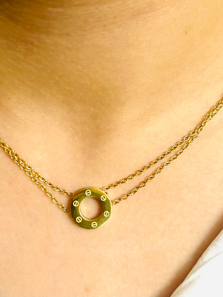 Amaura Eternal Gold Statement Set “Golden Legacy Necklace”