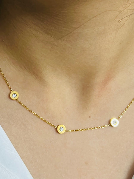 Amaura Diamond Sparkle Gold Set “Golden Shimmer & Stones”