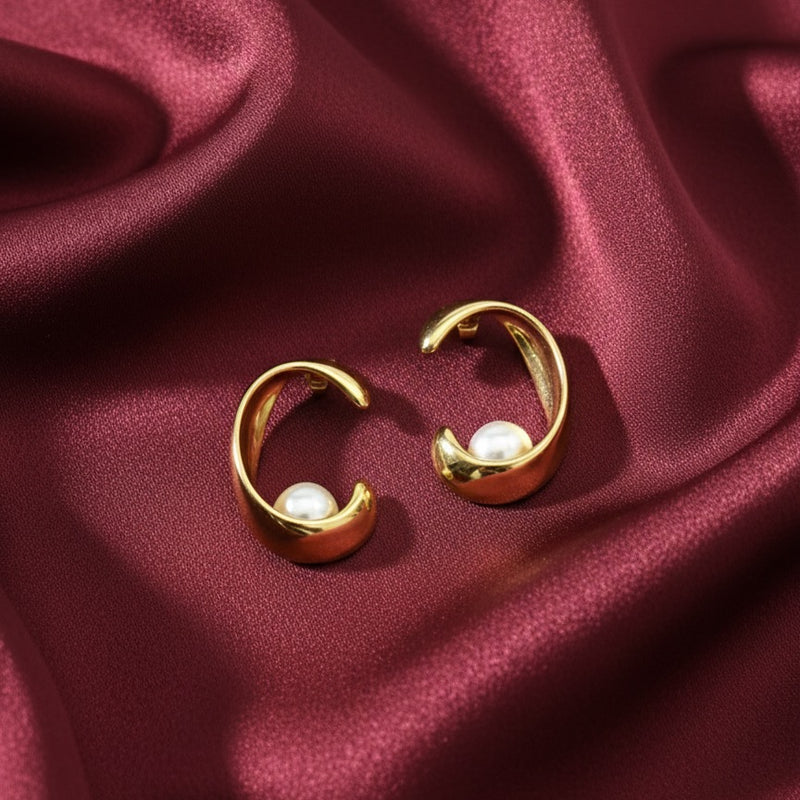 demi-fine studs earrings