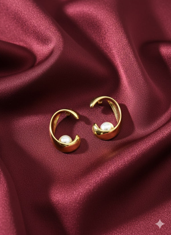 Gold-Plated Stud Earrings