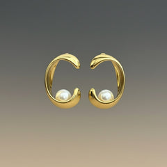demi-fine studs earrings