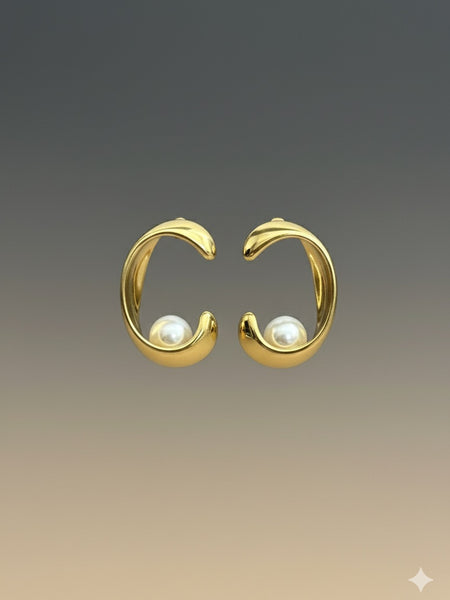 demi-fine studs earrings