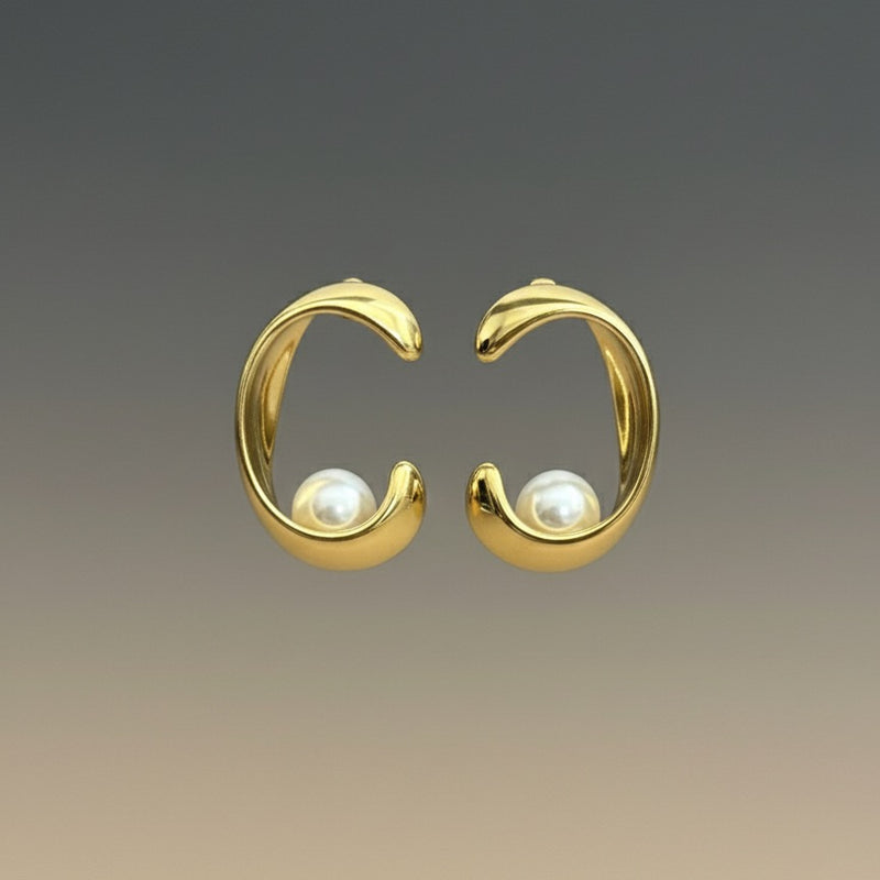 demi-fine studs earrings