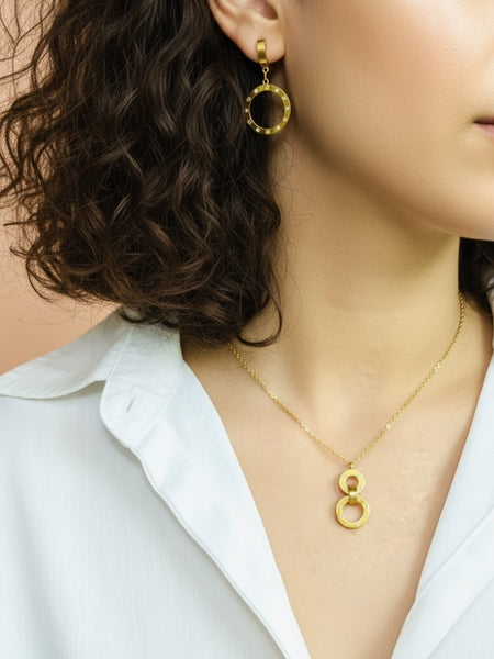 Amaura Diamond Sparkle Gold Set “Golden Shimmer & Stones”