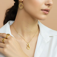 Amaura Diamond Sparkle Gold Set “Golden Shimmer & Stones”