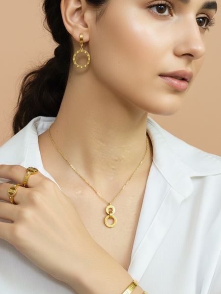 Amaura Diamond Sparkle Gold Set “Golden Shimmer & Stones”