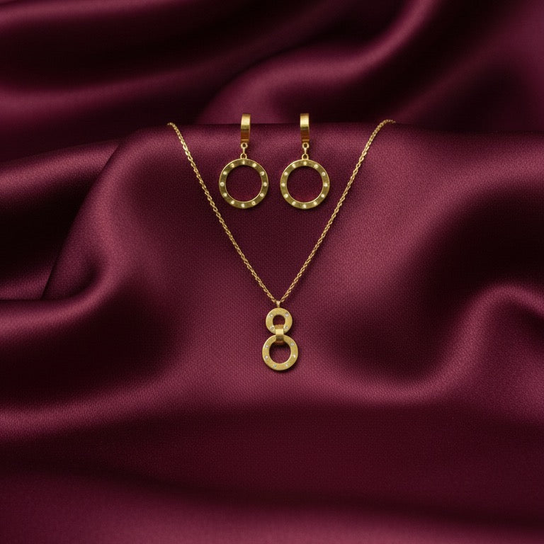 Amaura Diamond Sparkle Gold Set “Golden Shimmer & Stones”