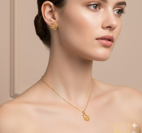 Dior Gold Statement Neck Set