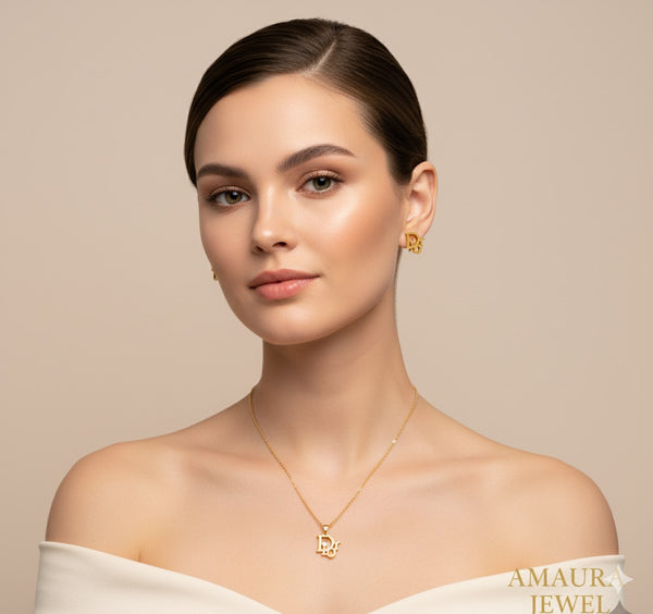 Dior Gold Statement Neck Set