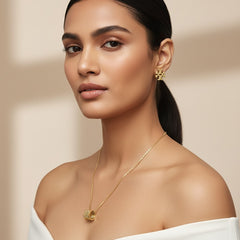 Amaura Nectar Gold Necklace Set “Liquid Gold Statement”