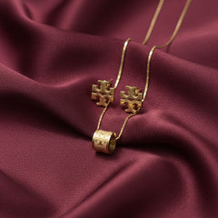 Amaura Nectar Gold Necklace Set “Liquid Gold Statement”