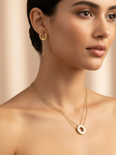 Amaura Eternal Gold Statement Set “Golden Legacy Necklace”