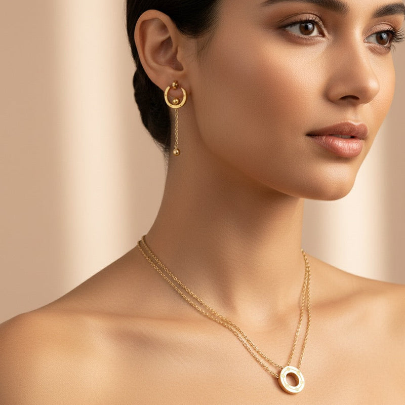 Eternal Gold Statement Necklace Set