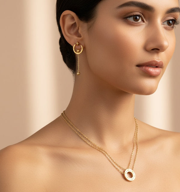Eternal Gold Statement Necklace Set