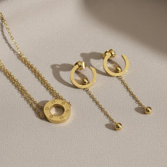 Amaura Eternal Gold Statement Set “Golden Legacy Necklace”