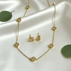 Amaura Diamond Sparkle Gold Set “Golden Shimmer & Stones”