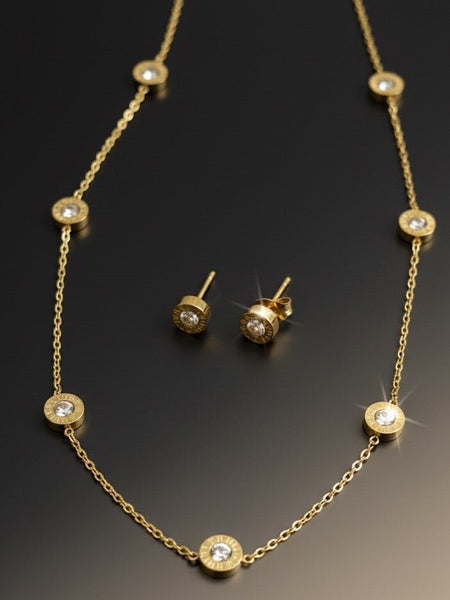 Amaura Diamond Sparkle Gold Set “Golden Shimmer & Stones”