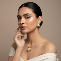 Amaura Pearlescent Gold Luxe Set “Pearl-Infused Gold Beauty”