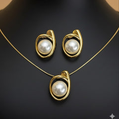 Amaura Pearlescent Gold Luxe Set “Pearl-Infused Gold Beauty”