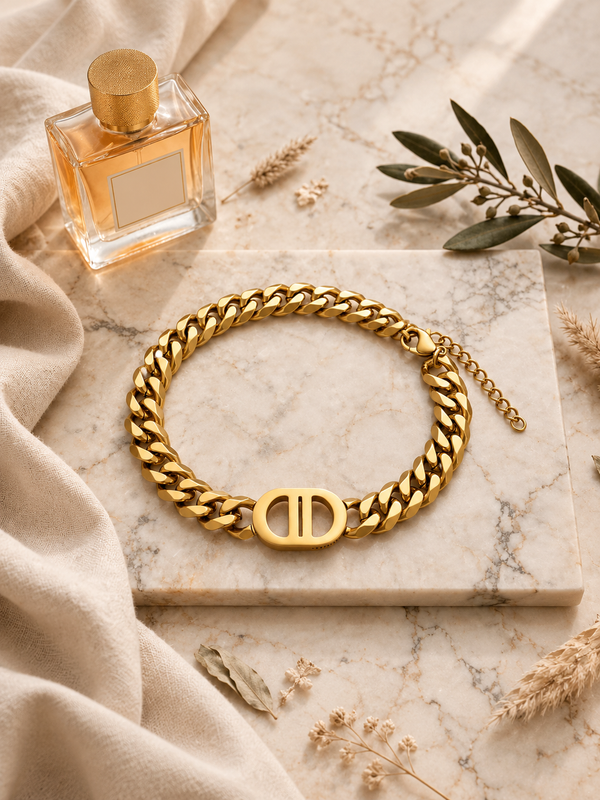 Gold-Tone Chunky Chain Bracelet